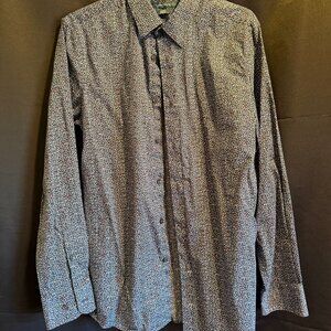 Men's Perry Ellis Button Down Dress Shirt Medium